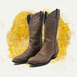 Laredo Women's Brown Cowboy Boots Perfectly Worn